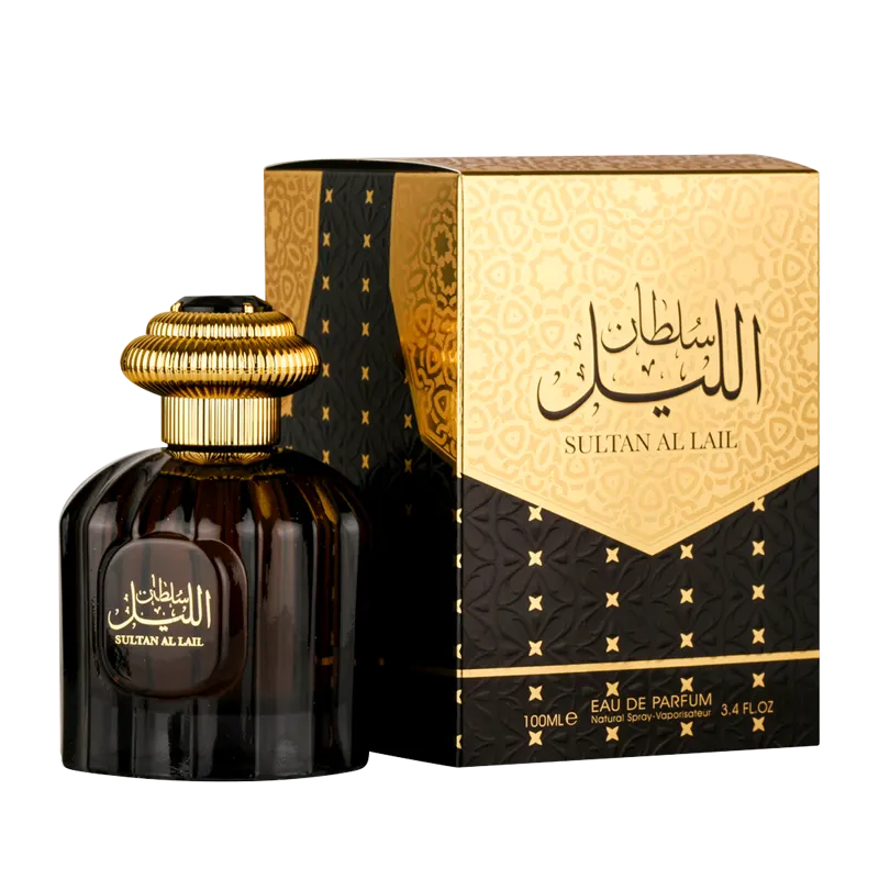 Perfume Masculino Importado Árabe Sultan Al Lail Al Wataniah Amadeirado Original Fragrância Eau de Parfum 100ml - Dom Perfumes