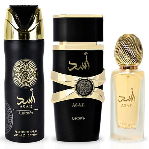 Lattafa Kit Asad Collection - 3 Itens