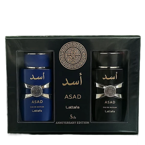 Lattafa Kit Asad + Zanzibar EDP 100ml Masculino